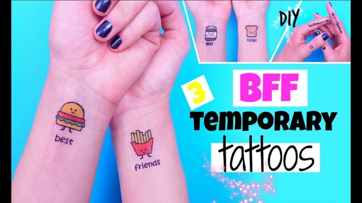 DIY BFF TEMPORARY TATTOOS – DIY Tattoos At Home !