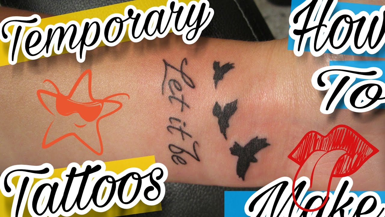 How to Make Temporary Tattoo | Temporary Tattoo DIY (super easy) for kids ♡ - at home - Kids ...