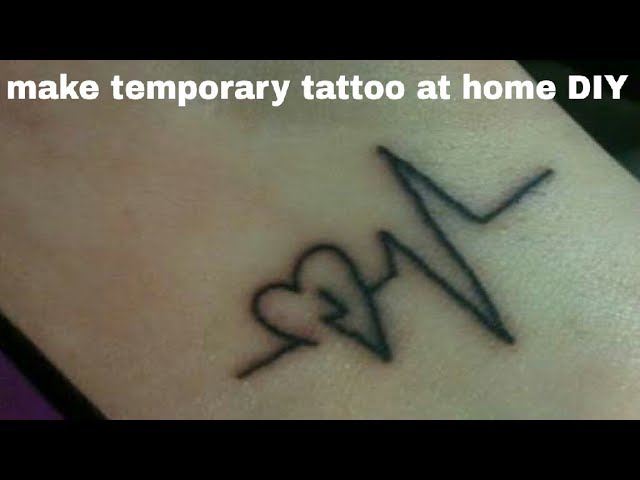 How to make temporary tattoo at home DIY