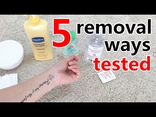 How to apply & remove temporary tattoos 5 removal ways