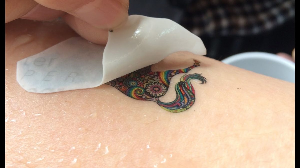 Make a tattoo of your own design by temporary tattoo paper